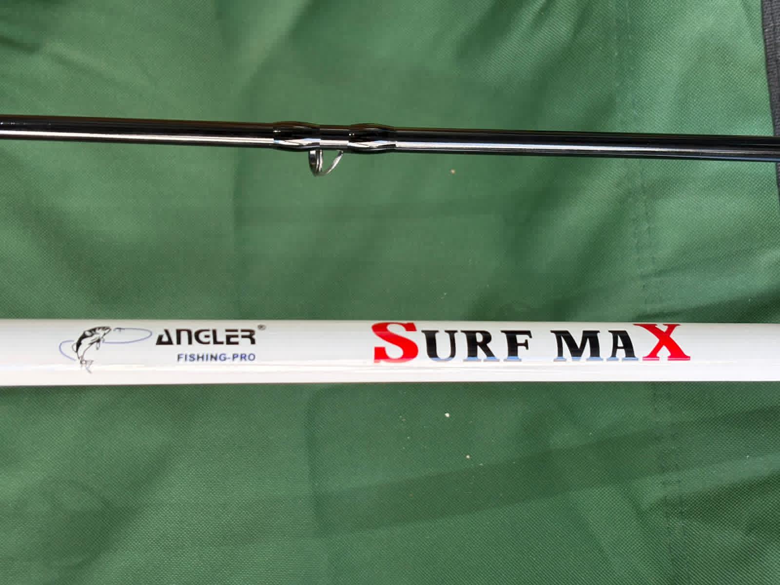 Caña Angler Surf Max 2,70mts 2 tramos negro y blanco