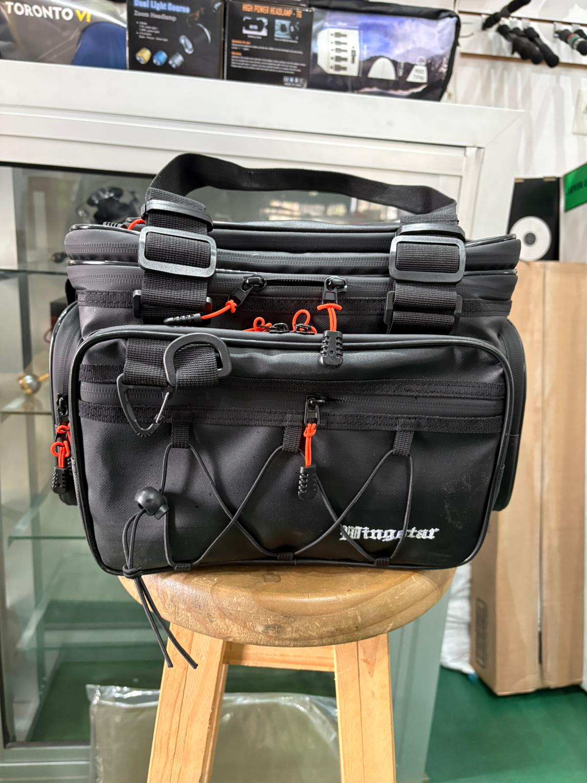 Bolso Mingstar para Pesca de 7,5L Negro Varios Bolsillos